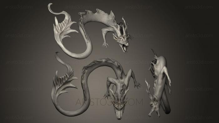 Figurines of griffins and dragons (STKG_0019) 3D model for CNC machine